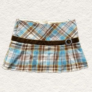 Vintage Y2K Abercrombie & fitch plaid pleated micro mini skirt 🫡🫡🫡🫡